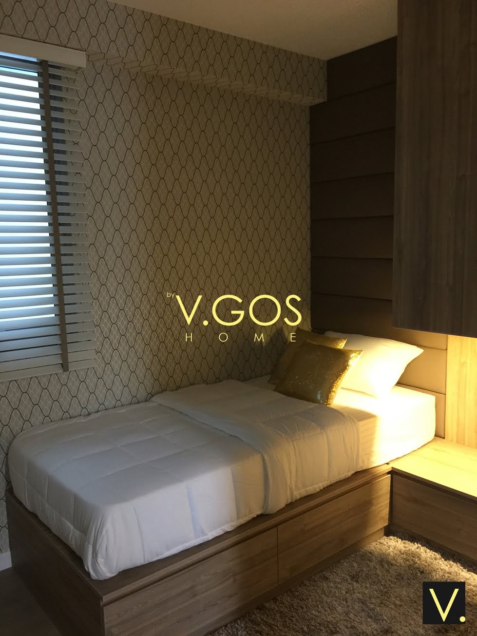 Wallpaper and blinds by V.GOS Home Singapore