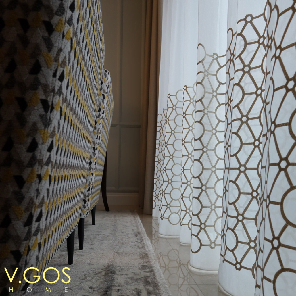 Vgoshome - Sheer with embroidery and night curtain - Marina One Residences - Singapore